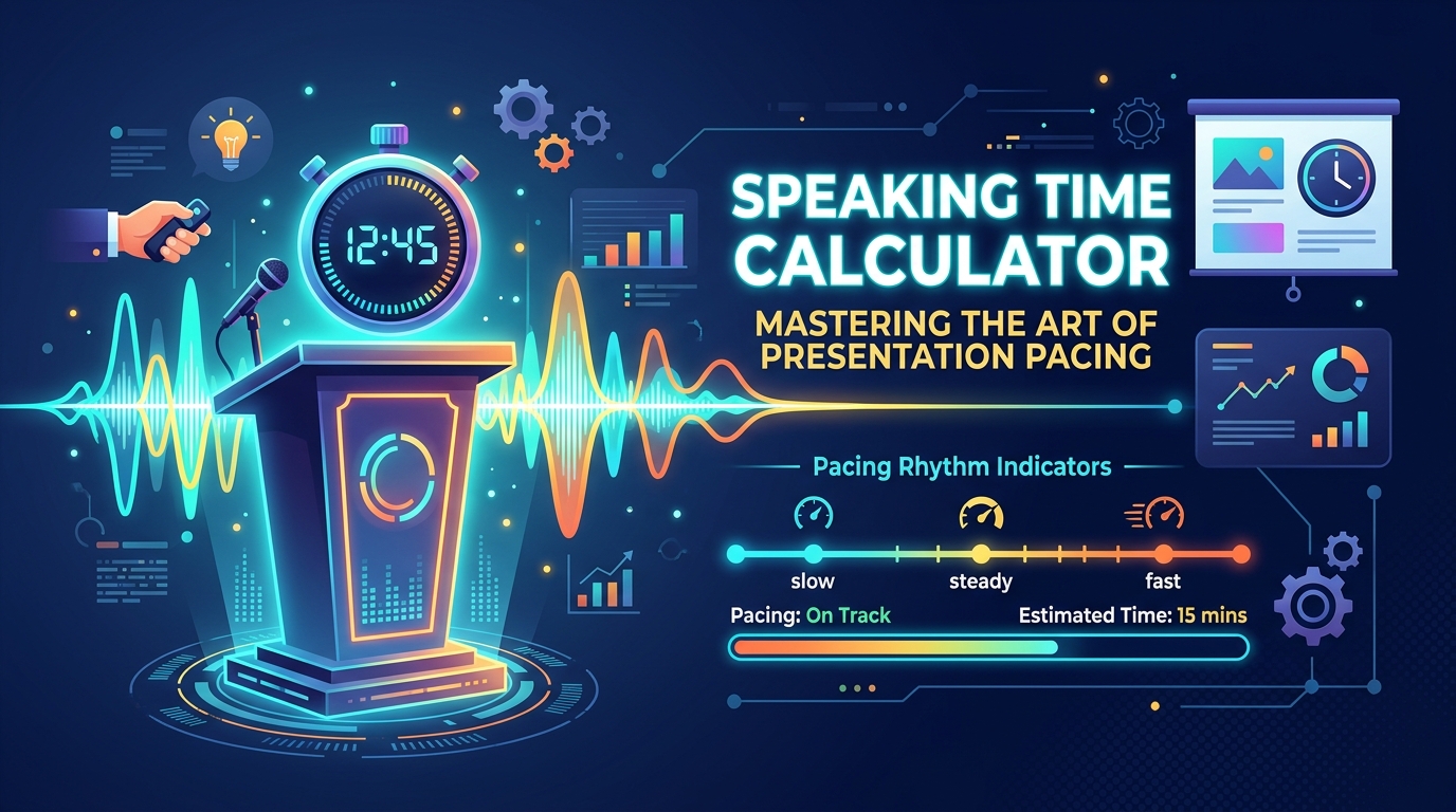 Speaking Time Calculator: Mastering the Art of Presentation Pacing