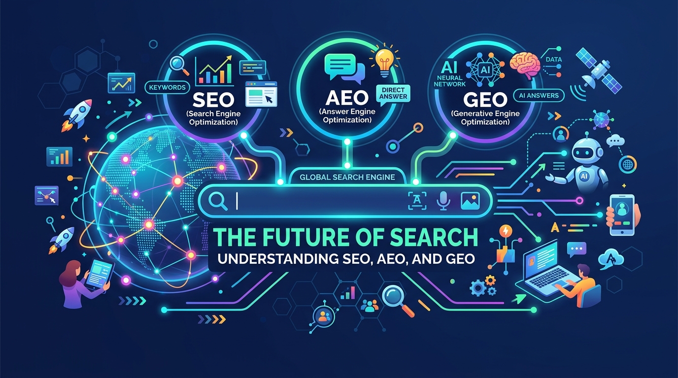The Future of Search: Understanding SEO, AEO, and GEO in 2026