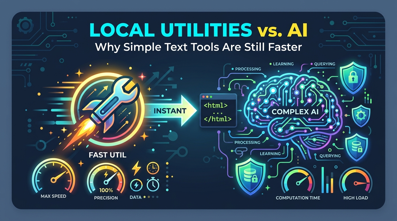 Local Utilities vs. AI: Why Simple Text Tools Are Still Faster