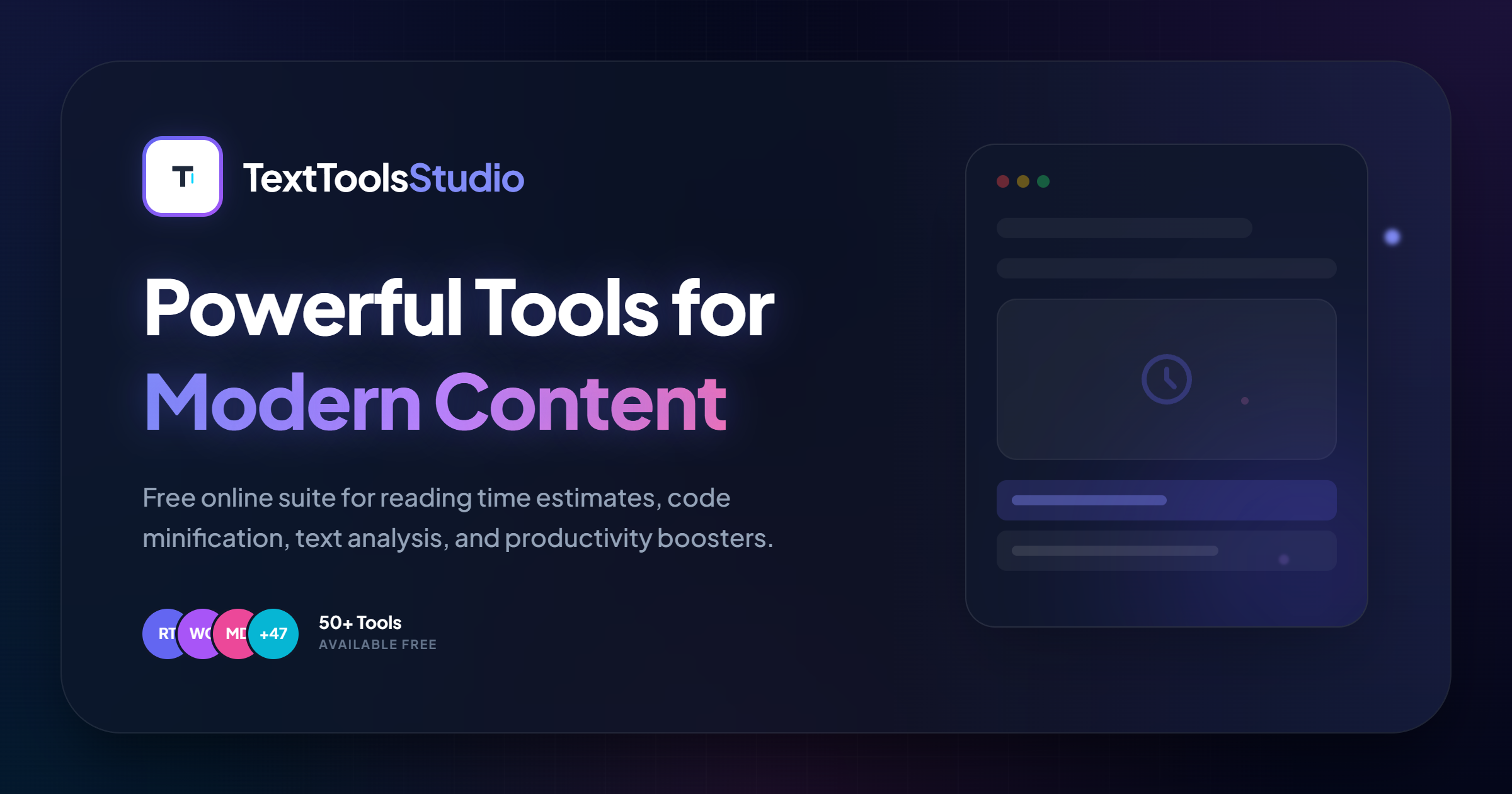 Show HN: TextToolsStudio – text tools that never leave the browser